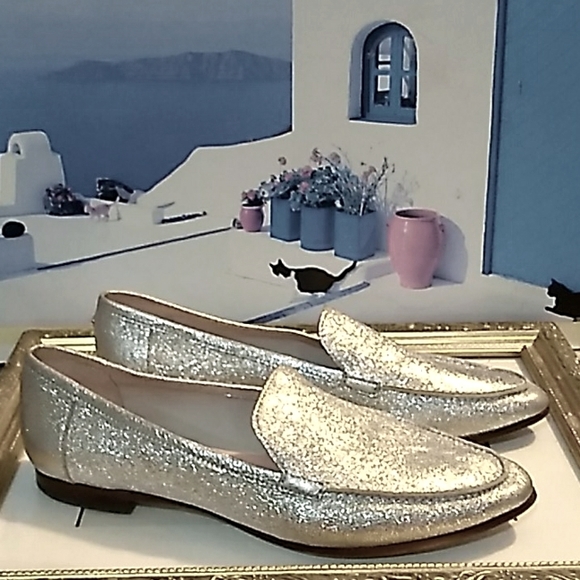Kate Spade silver loafer - Picture 3 of 6